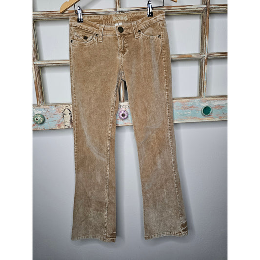 Vintage Y2K ZD Premium Low Rise Gold Cords Ladies size 27