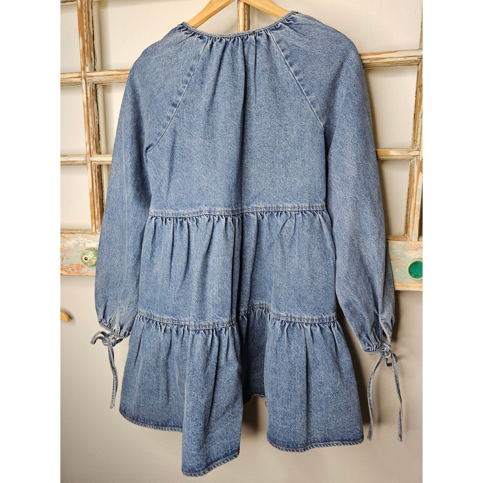 En Saison Bruna Medium Wash Denim Mini Tiered Babydoll Dress Size XS Shop Nurzsharkey En Saison Bruna Medium Wash Denim Mini Tiered Babydoll Dress Size XS Shop Nurzsharkey