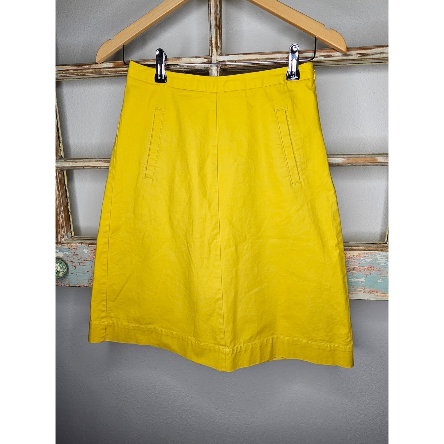 Boden Slight A-Line Golden Yellow Skirt Ladies size 2