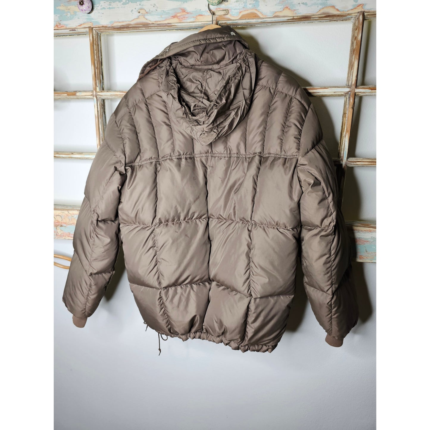 Vintage Hirsch Weis Taupe Ladies Puffer Jacket size Large