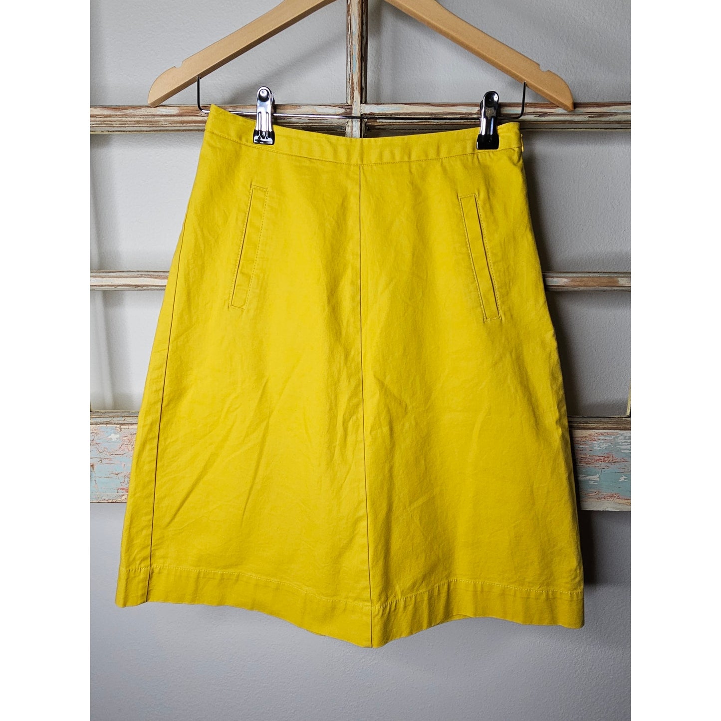 Boden Slight A-Line Golden Yellow Skirt Ladies size 2