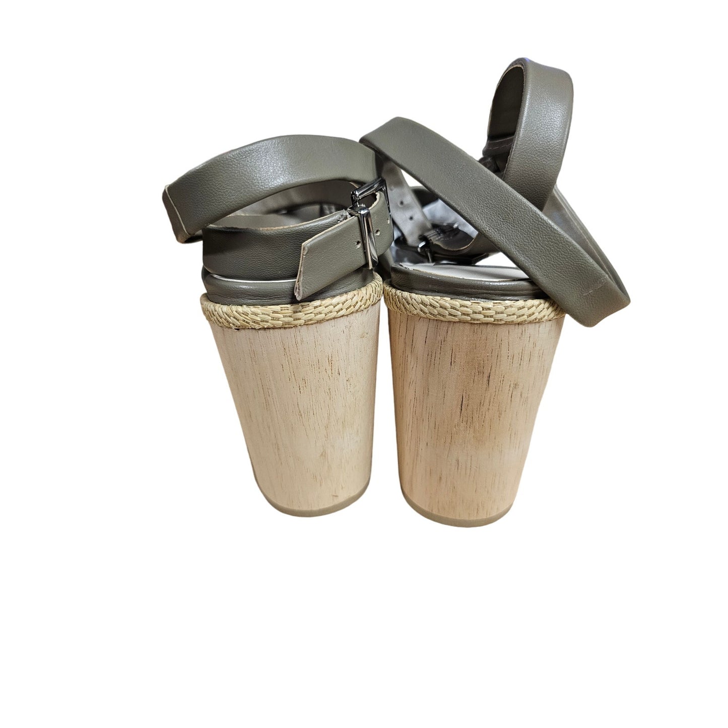 NWT Dolce Vita Olema Gladiator leather Heels in Dark Olive ladies size 8