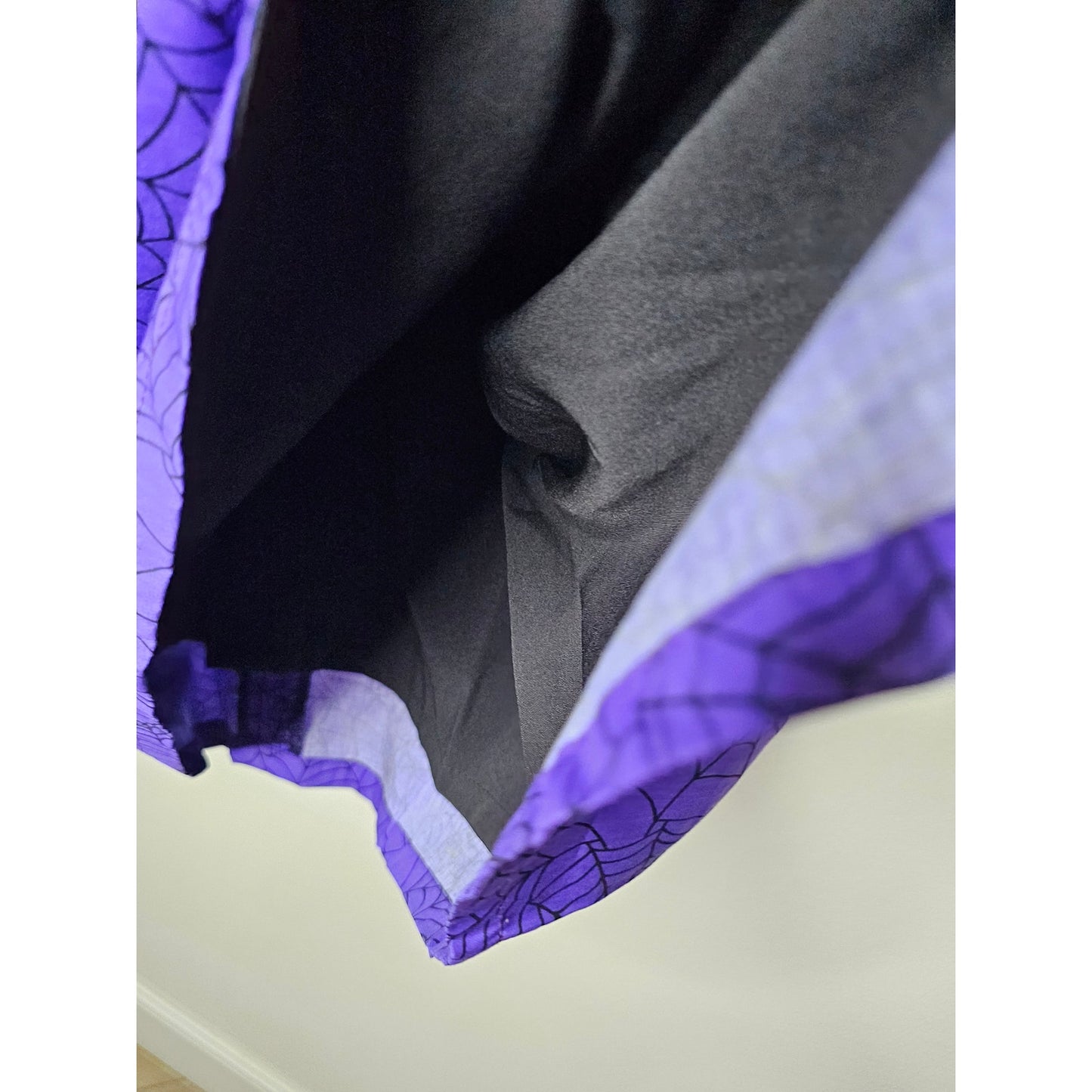 NWT Magnolia Place Purple Black Spiderweb Hallowen Mini Gogo dress size Small