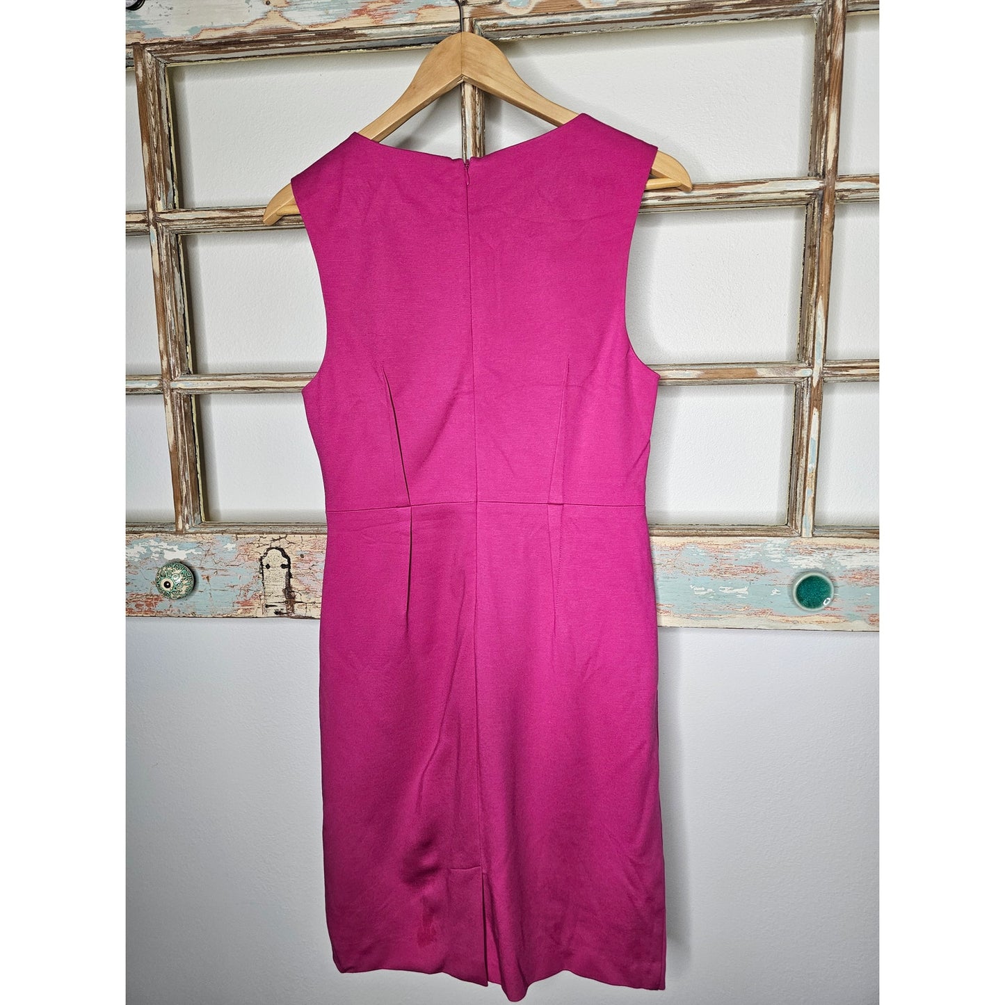 Trina Turk Pink Sleeveless Midi Dress with Flower Size large