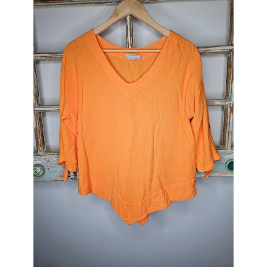 Cotton Ways Citrus Flattering Dorie Tunic Style Top Size 1 / S/M