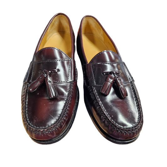 Cole Haan Men's Burgundy Pinch Tassel Dress Classic Shoes Size 11 E