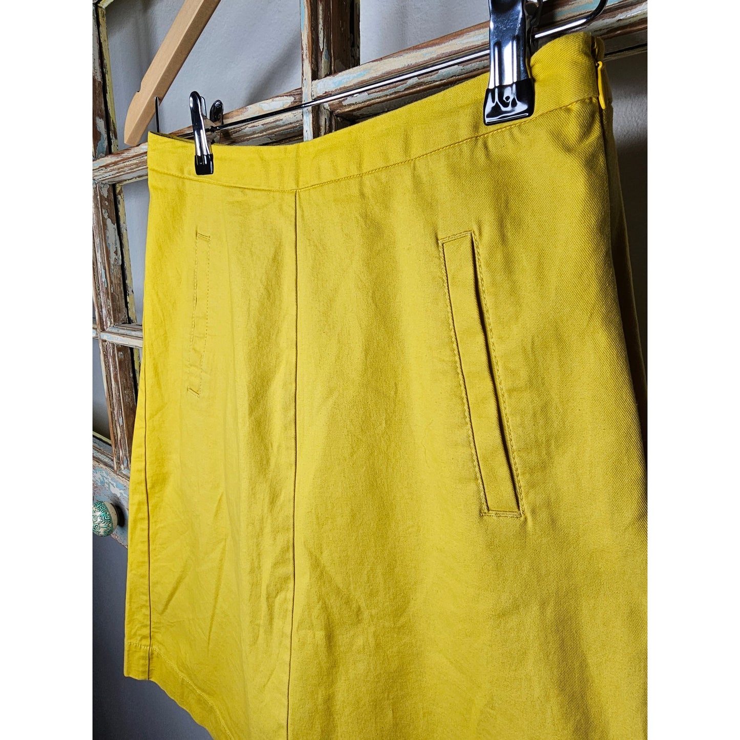 Boden Slight A-Line Golden Yellow Skirt Ladies size 2