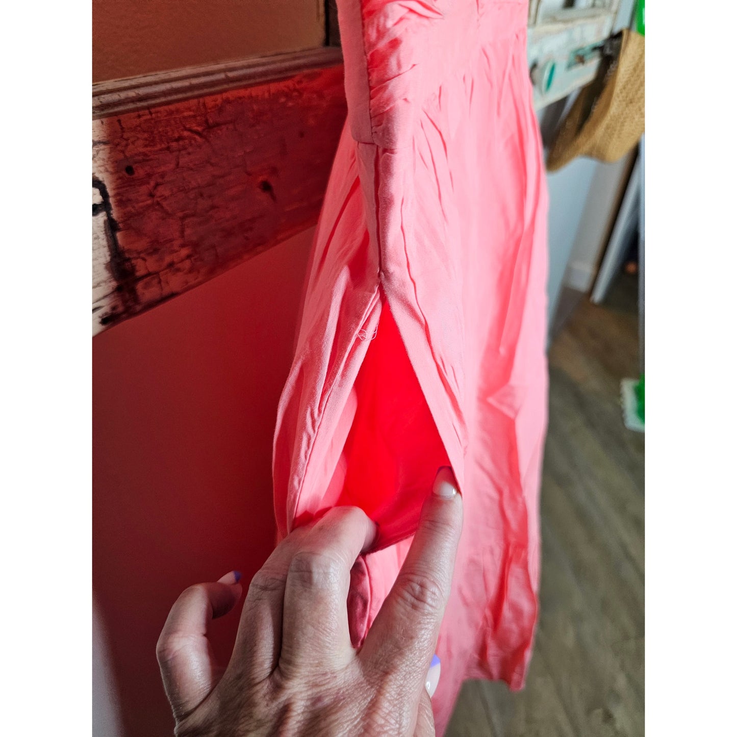 NWT Coral Adjustable Strap Midi Sun Dress Ladies size Medium