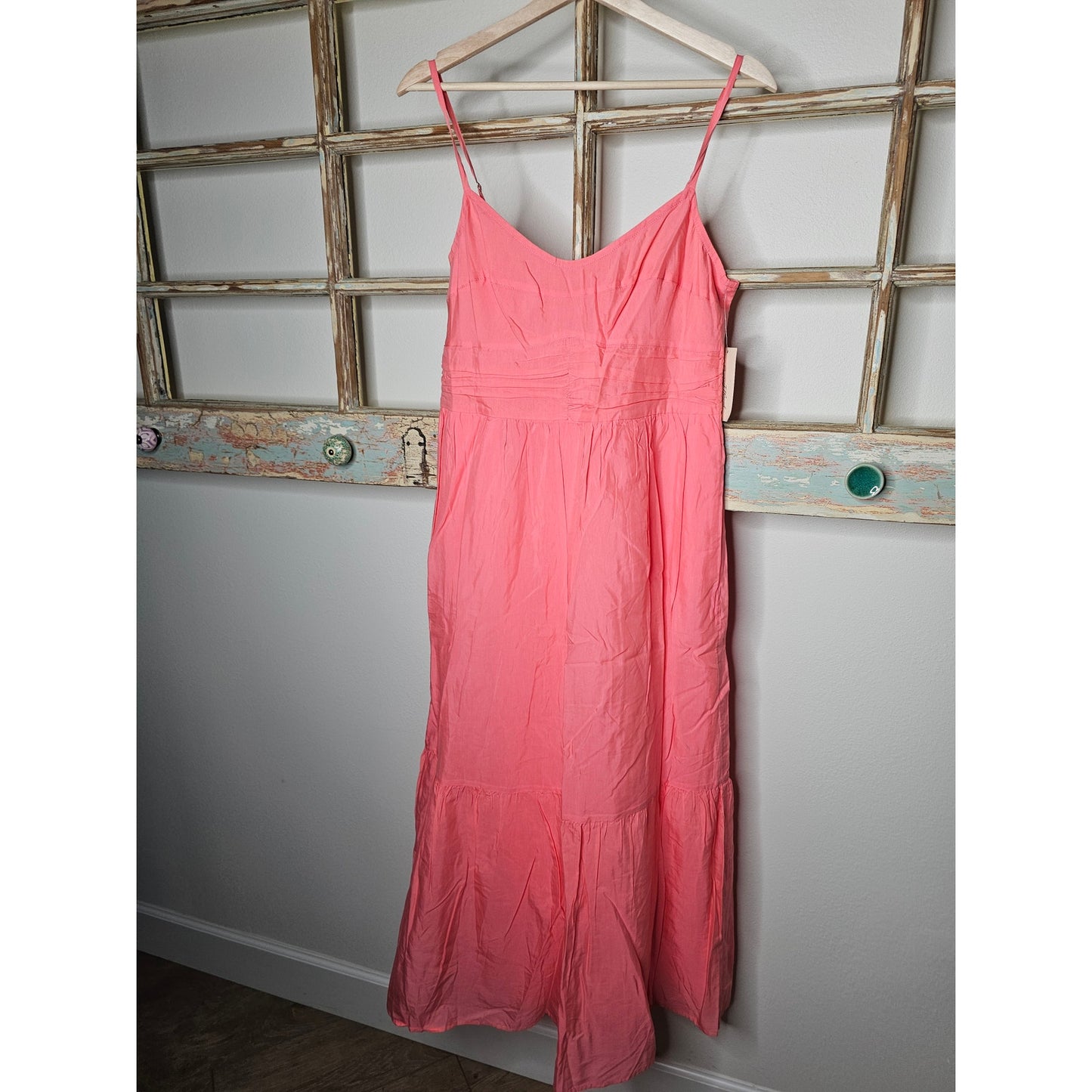 NWT Coral Adjustable Strap Midi Sun Dress Ladies size Medium
