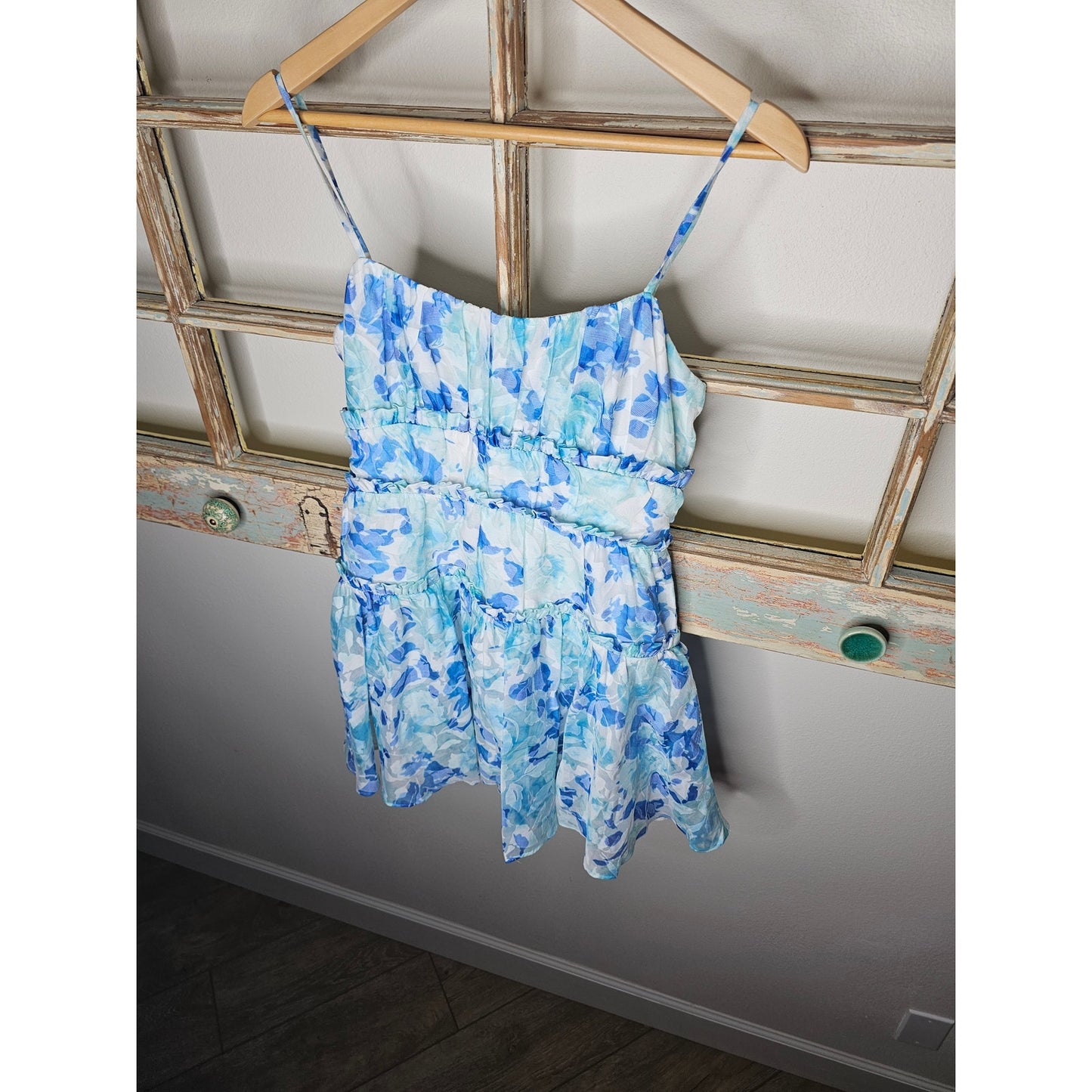 NWT Lined Majorelle Demi Tiered Ruffle Mini Dress Size Small