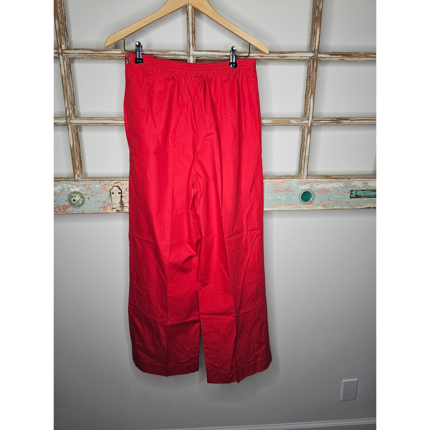 Vintage Regina Panter Lightweight Cotton Red Pants ladies size 12