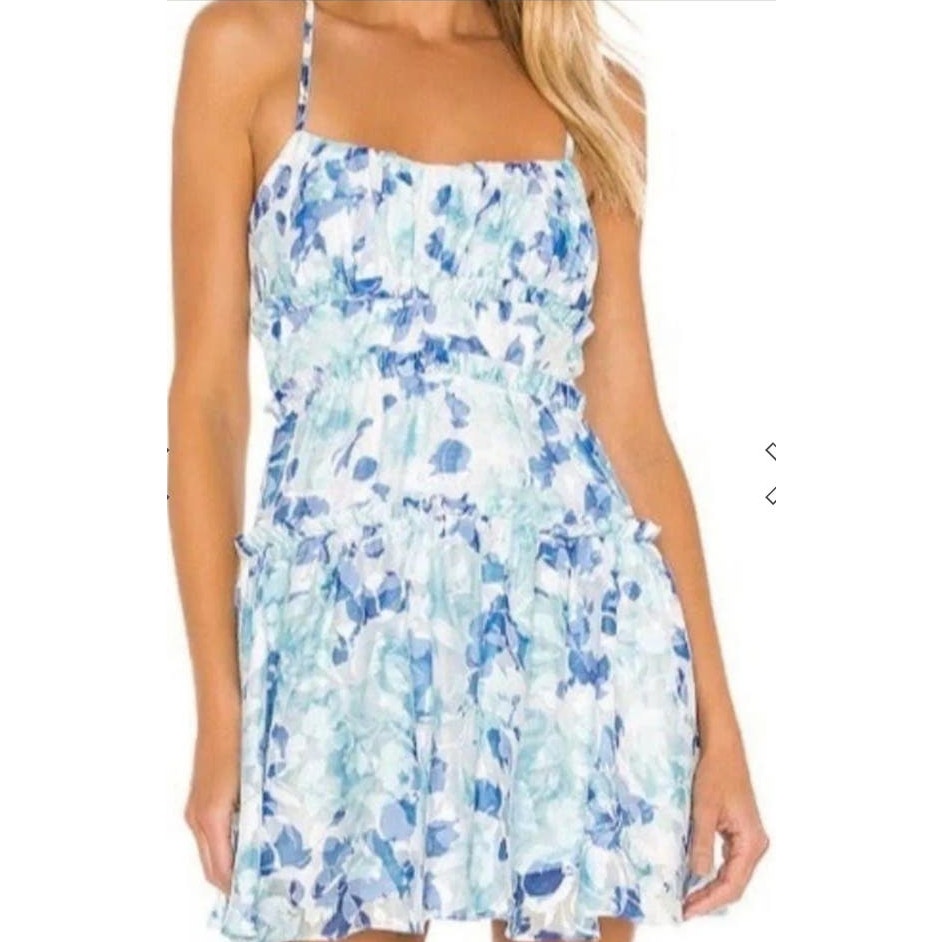 NWT Lined Majorelle Demi Tiered Ruffle Mini Dress Size Small