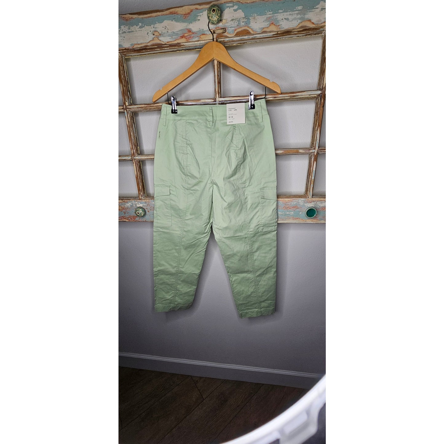 NWT Cargo Style Pants Muted Green Ladies size 8