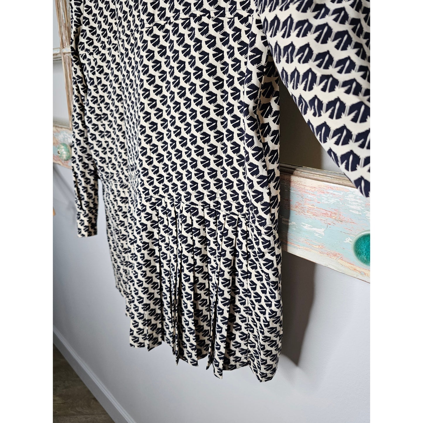 Maeve Anthropologie Selva Bird Print Tunic Mini Dress Tunic Size Medium