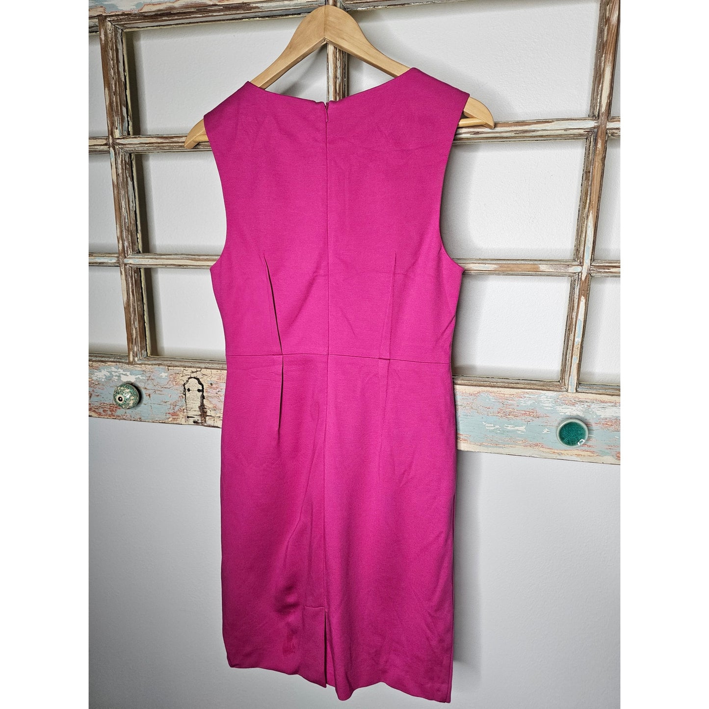 Trina Turk Pink Sleeveless Midi Dress with Flower Size large