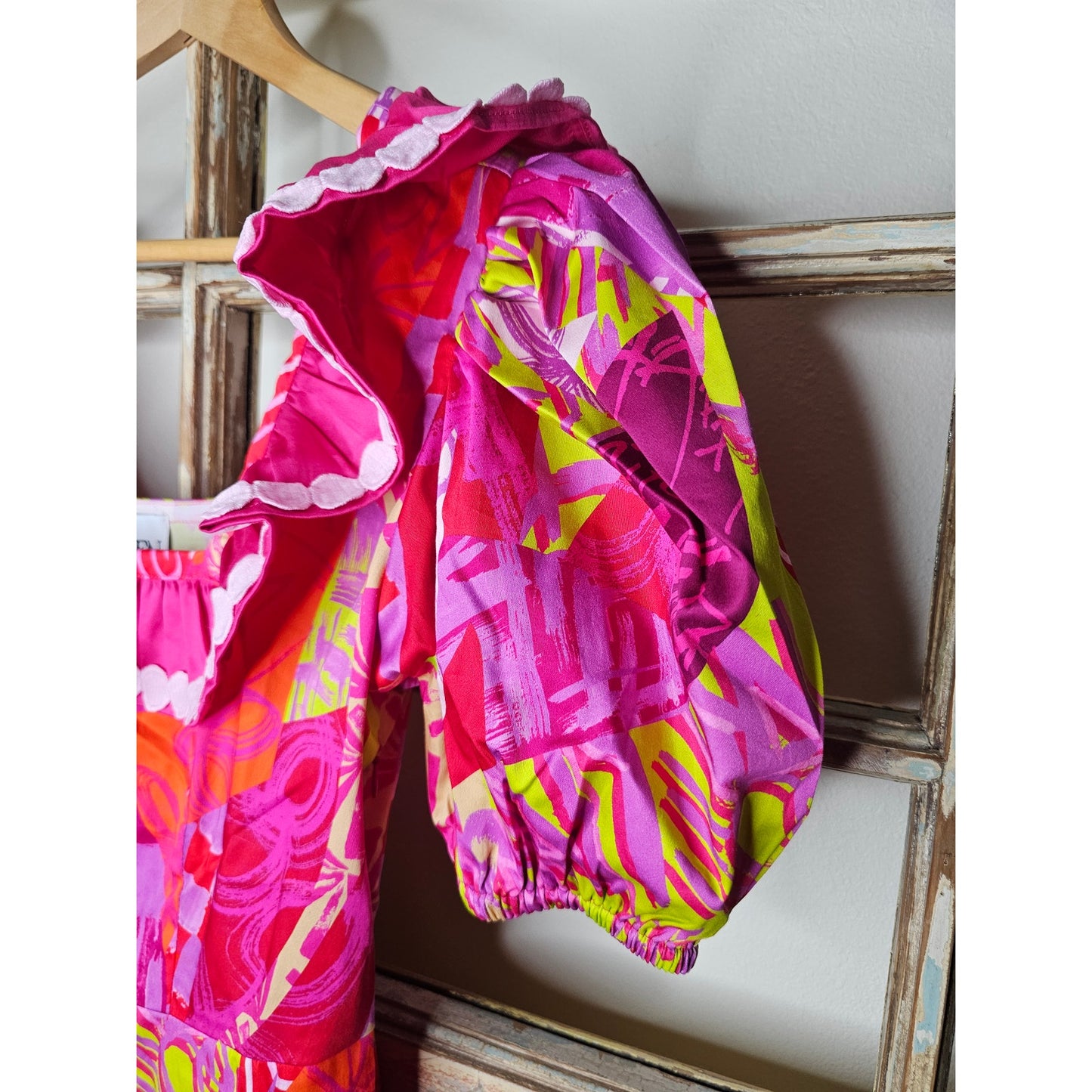 NWT Alden Adair Emma Dress in Crazy Crush Cotton Size Small