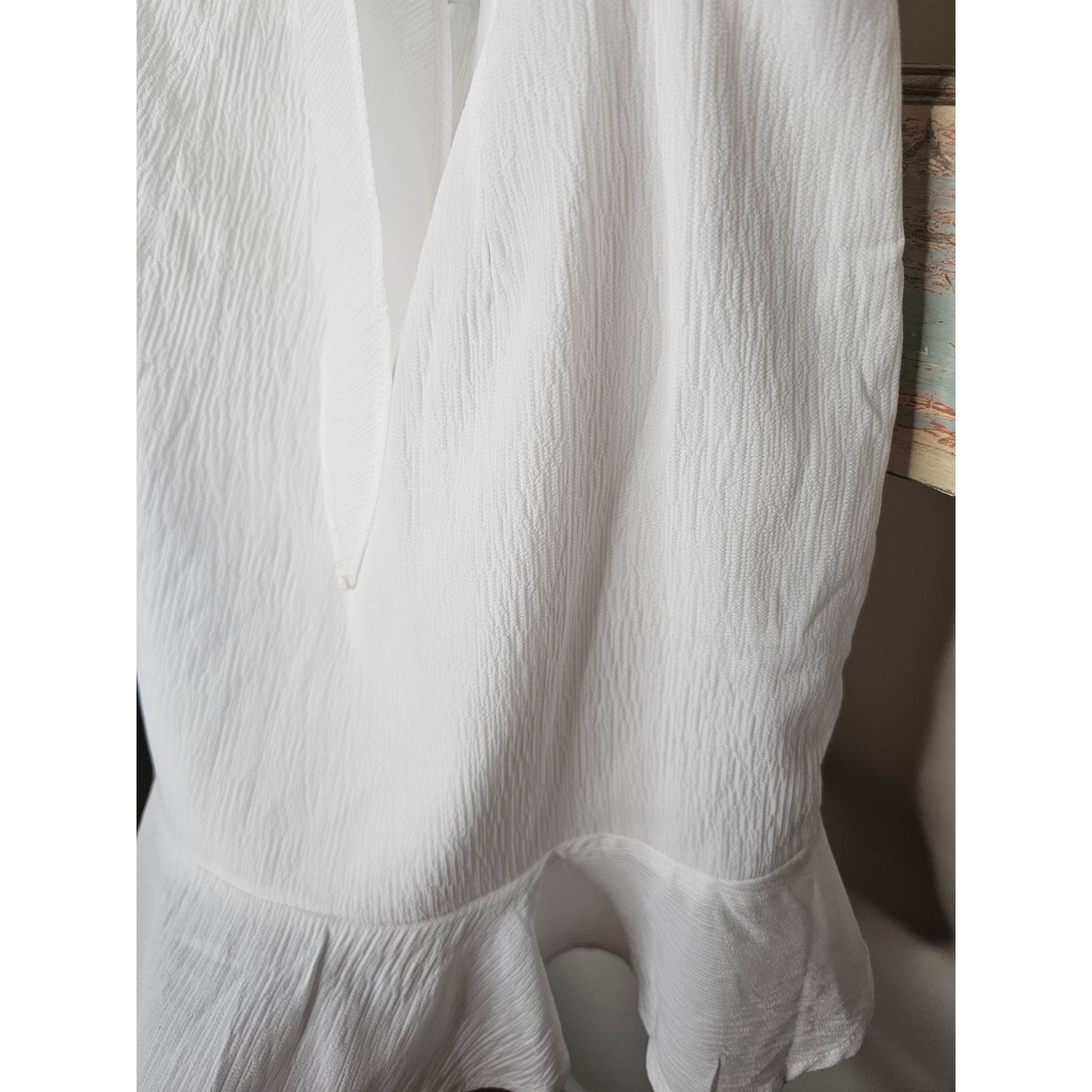 NWT Hello Molly White Cut Out Dress Bride/ Shower/ Bachelorette Size  6