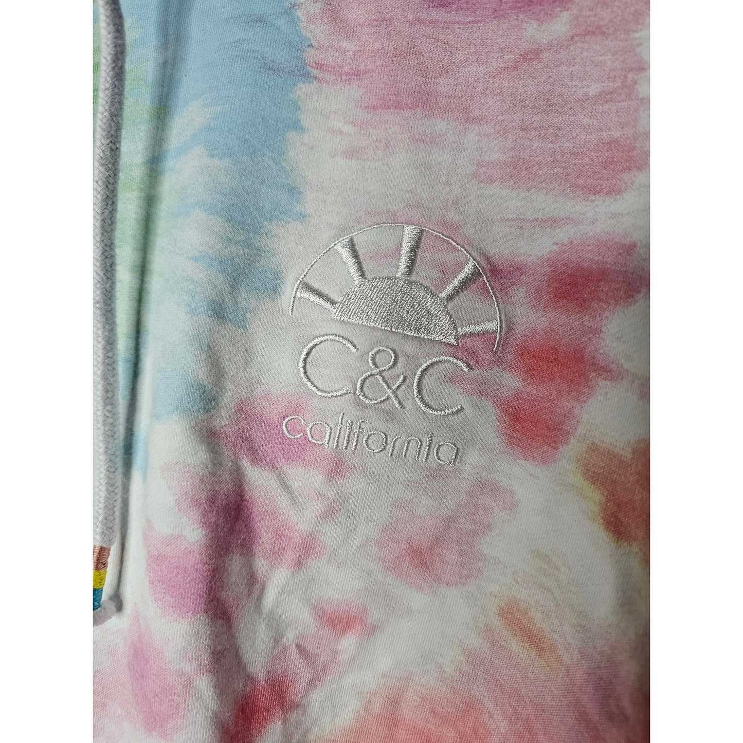 C&C Company Tie Dye Pullover Hoodie Ladies size Large