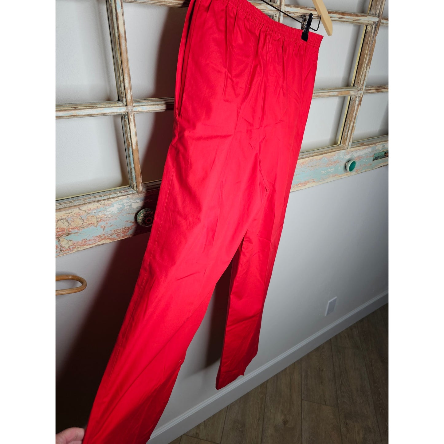 Vintage Regina Panter Lightweight Cotton Red Pants ladies size 12