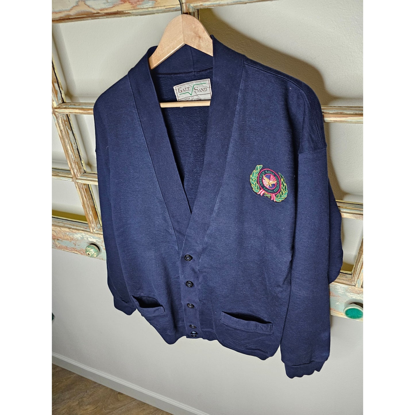 Vintage 90's American Eagle Galt Sand Cardigan Size Large
