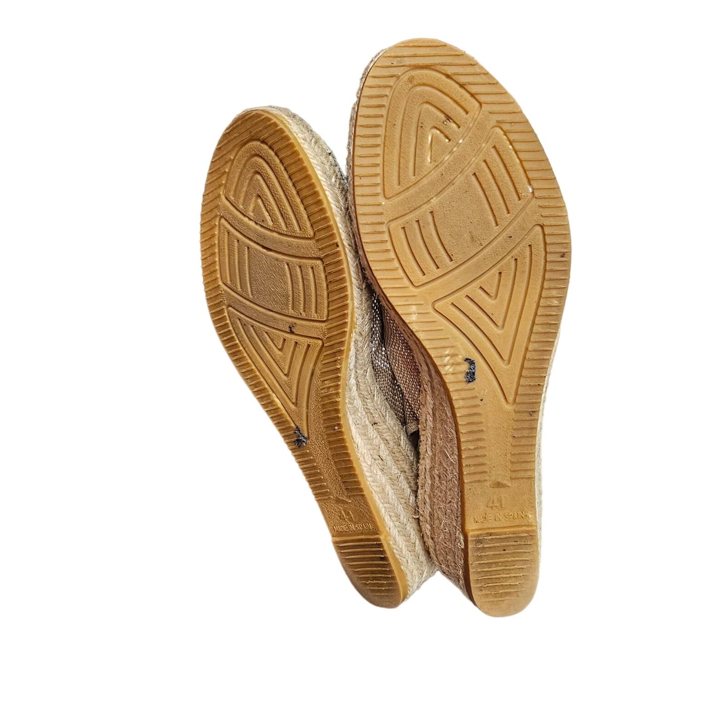 Vidorreta neutral Jessy Espadrilles with slight wedge ladies size 40