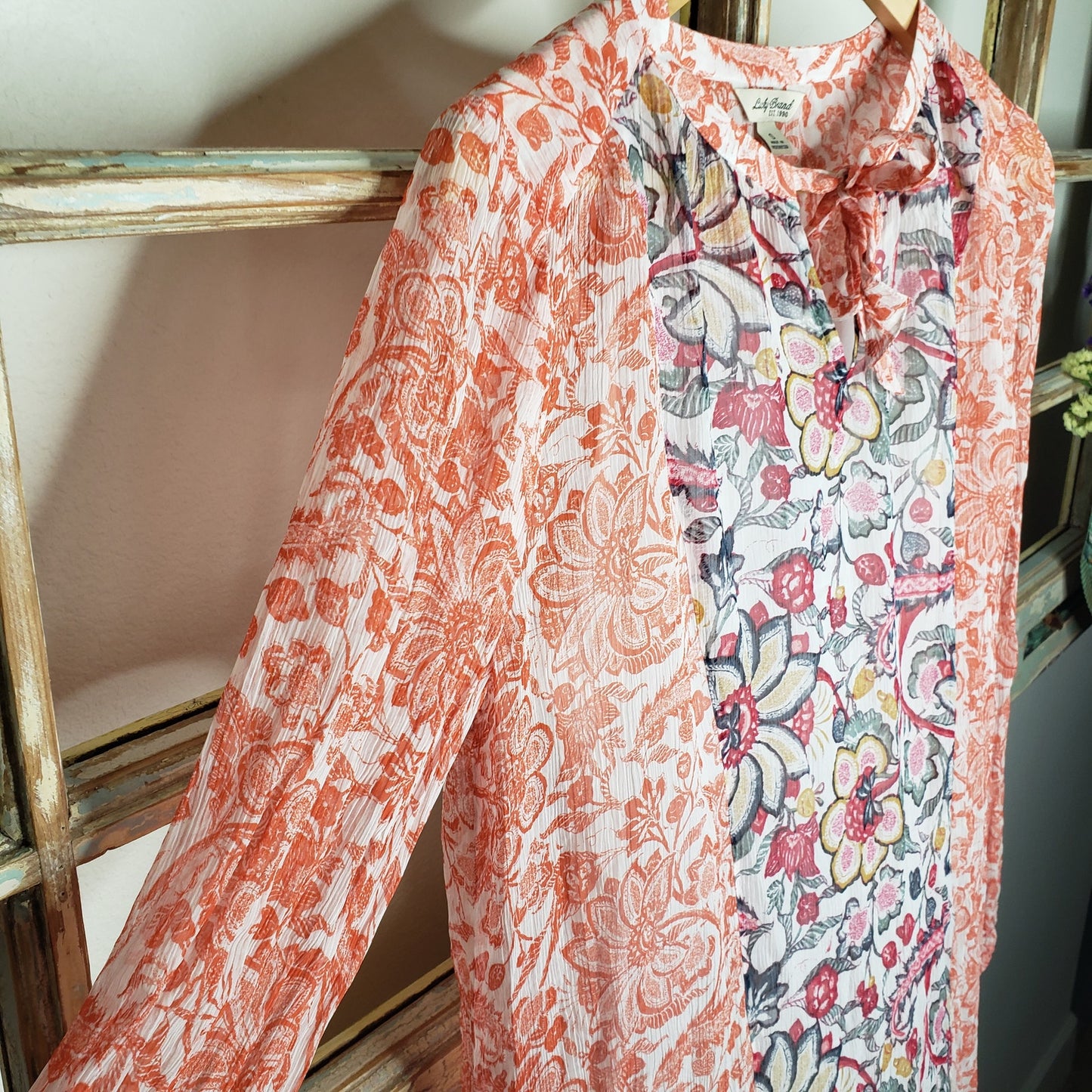 Lucky Brand Women lined floral Tunic ladies size Small