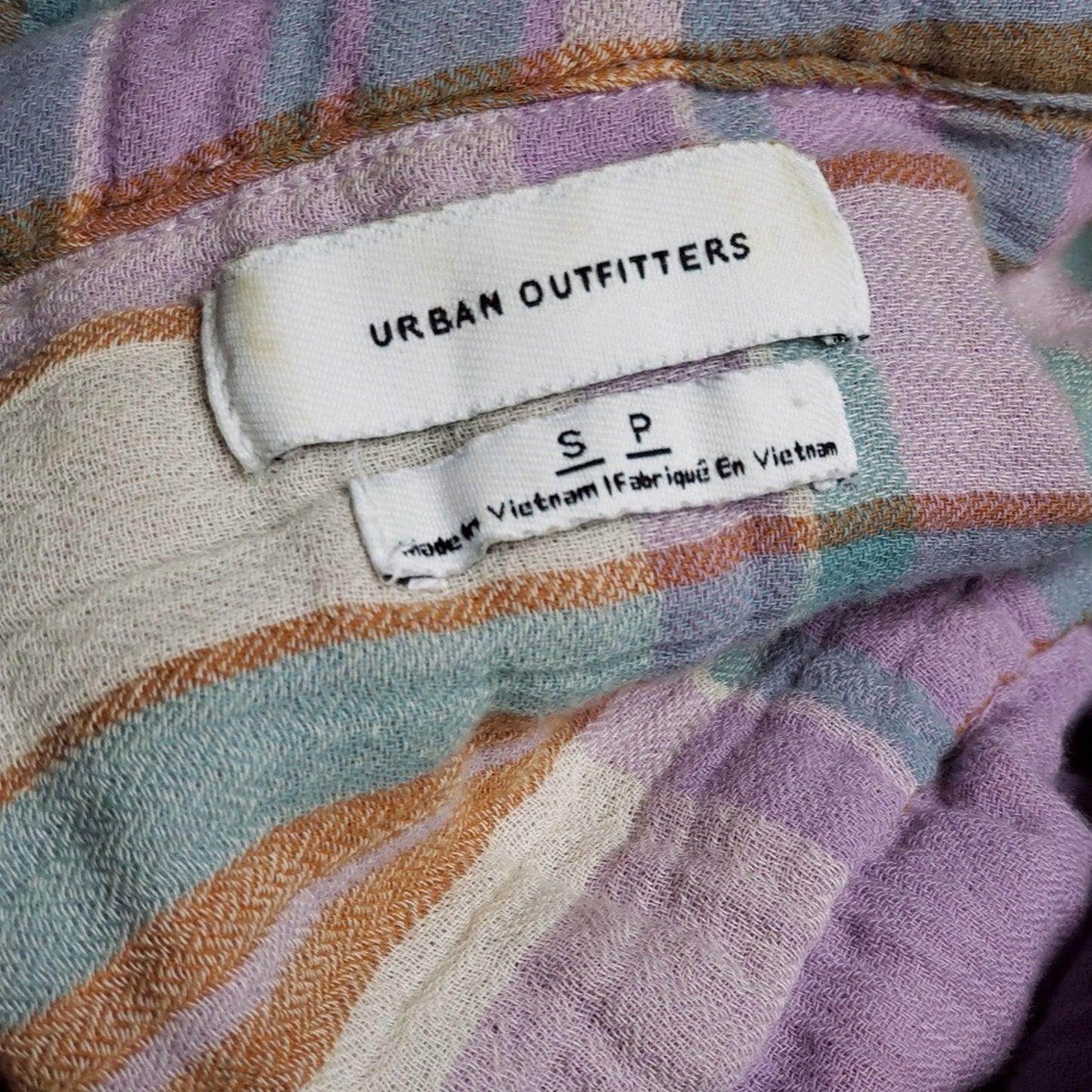 Urban Outfitters plaid button up Top oversized small