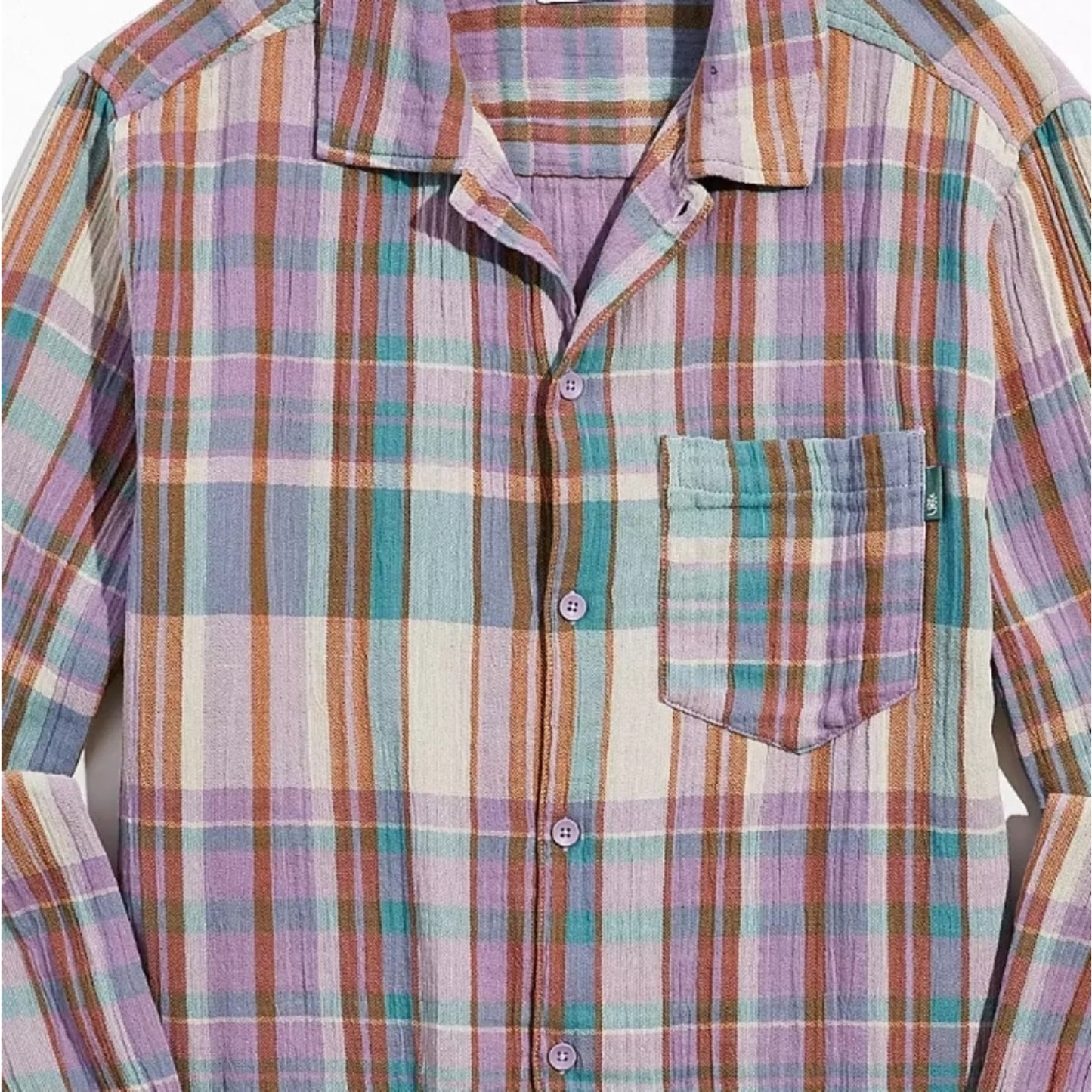 Urban Outfitters plaid button up Top oversized small