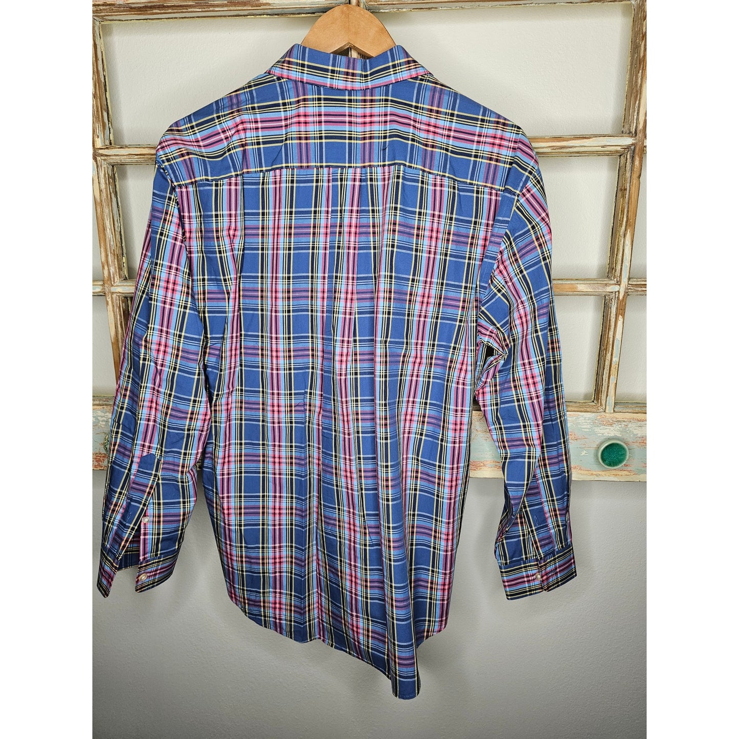 Vineyard Vines Whale Shirt Button Down Dress Oxford size Medium