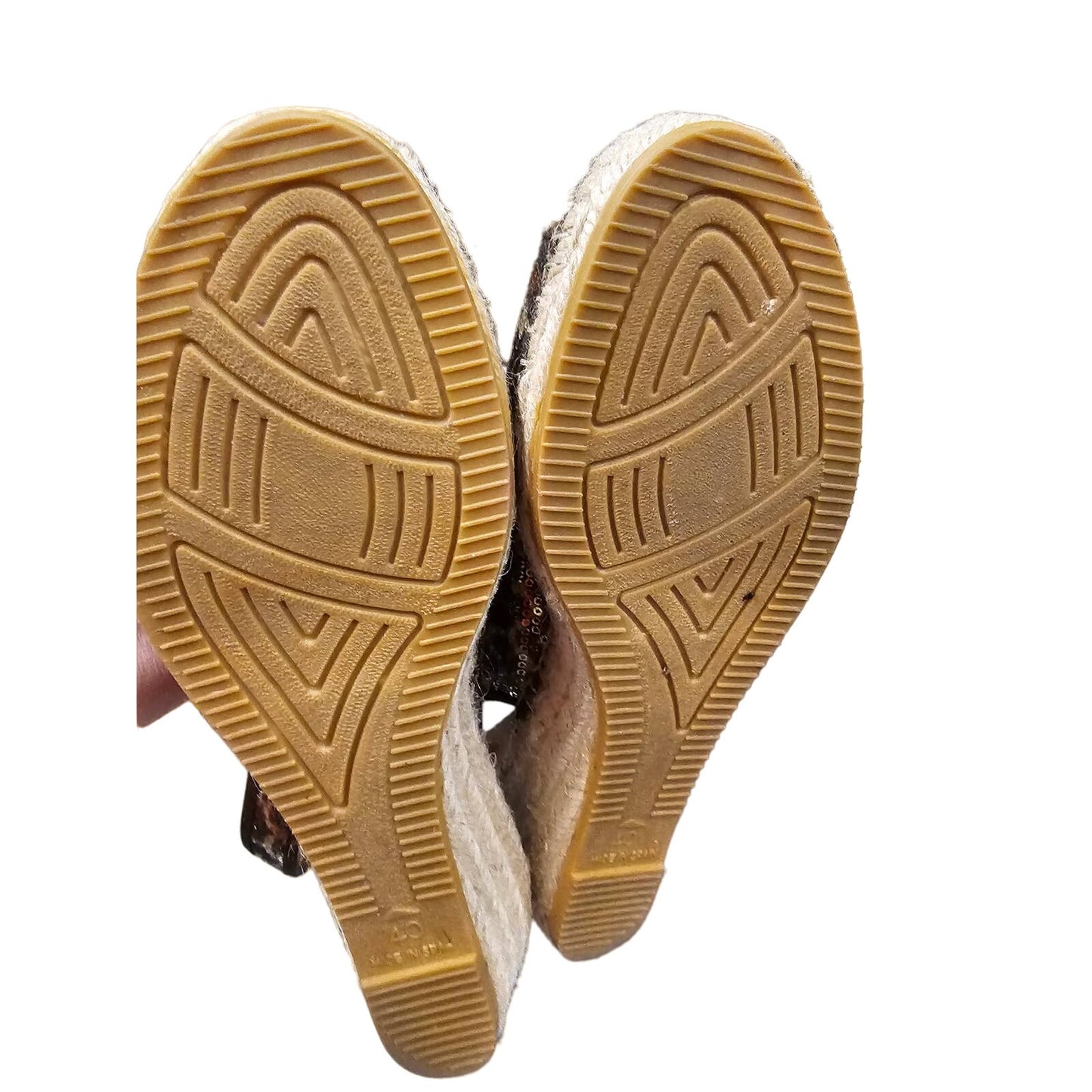 Viddorrete Chetta / leopard Print Slingback peek-a-boo Sandal size 10