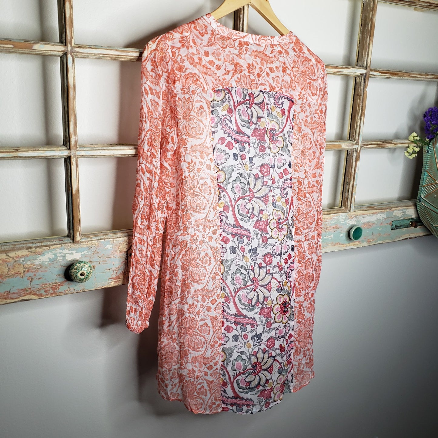 Lucky Brand Women lined floral Tunic ladies size Small