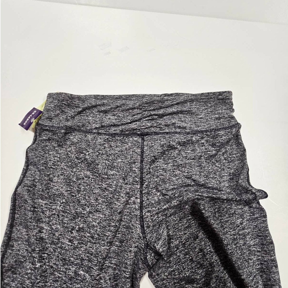 NWT Tangerine Capri Leggings Marled black ladies size XXL