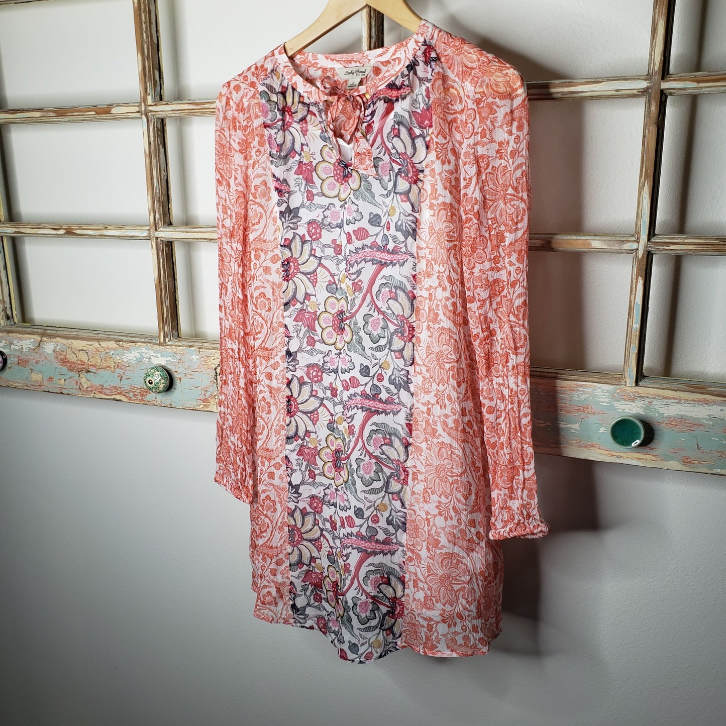 Lucky Brand Women lined floral Tunic ladies size Small