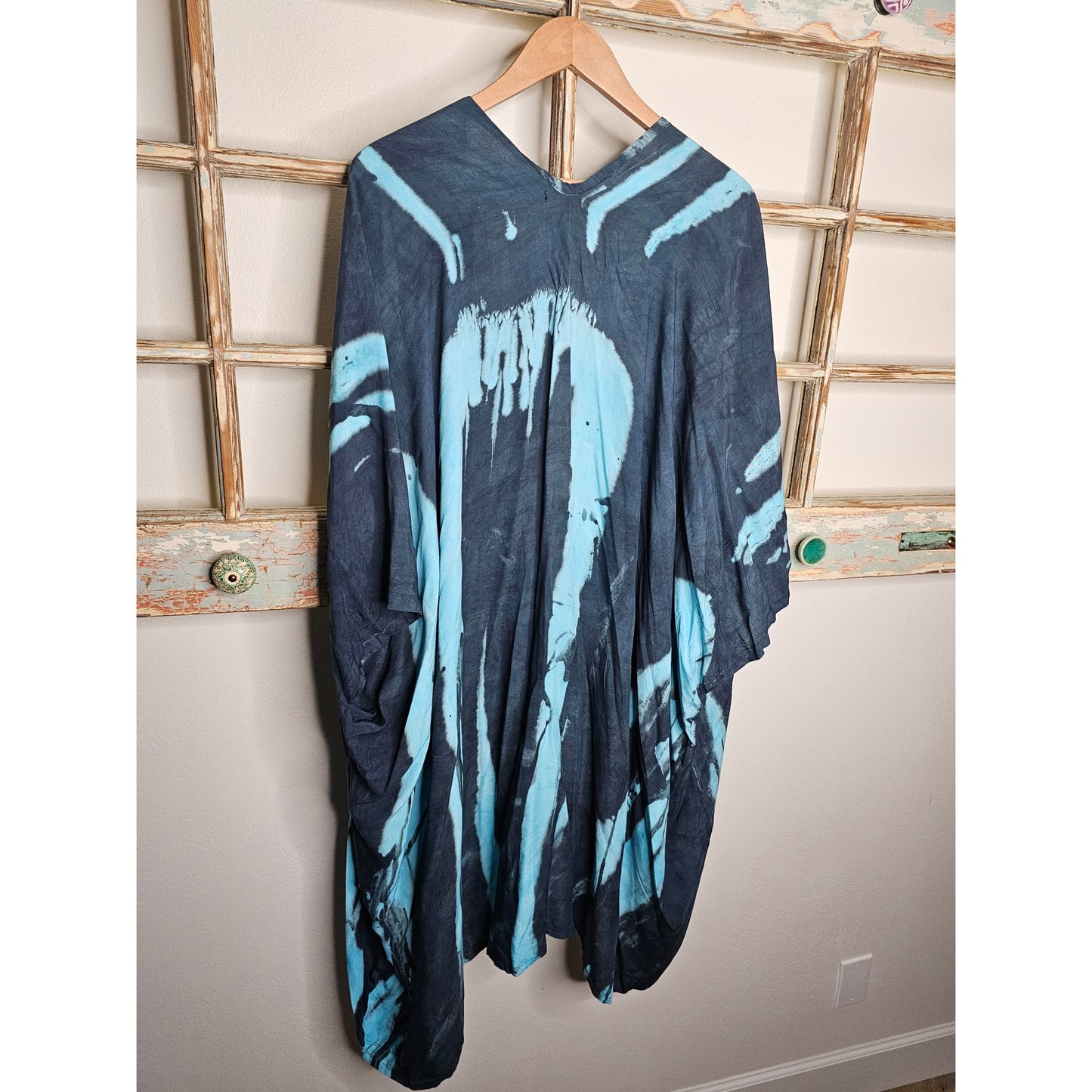 Coco Kai Hawaii 100% rayon Tie Dye Kimono Coverup One Size