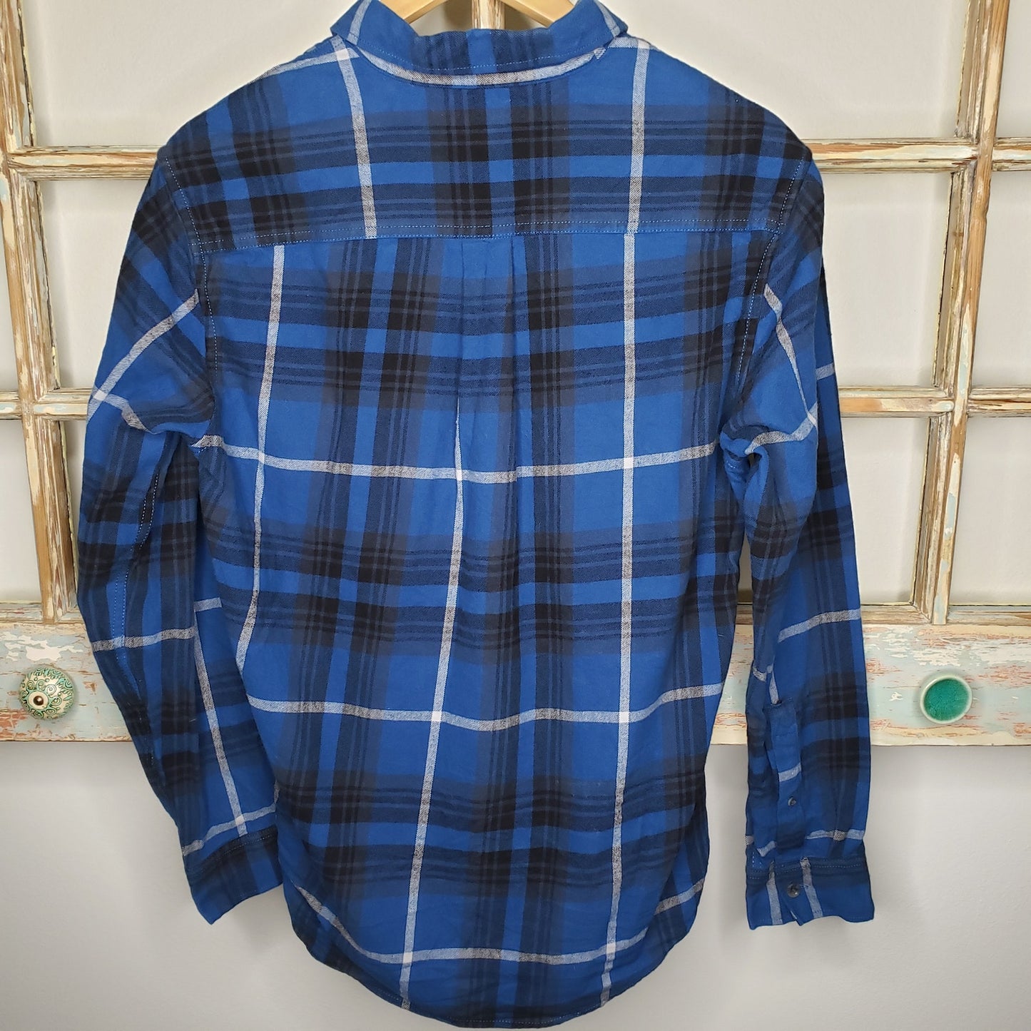 Eddie Bauer flannel men's Long Sleeve Plaid top size small