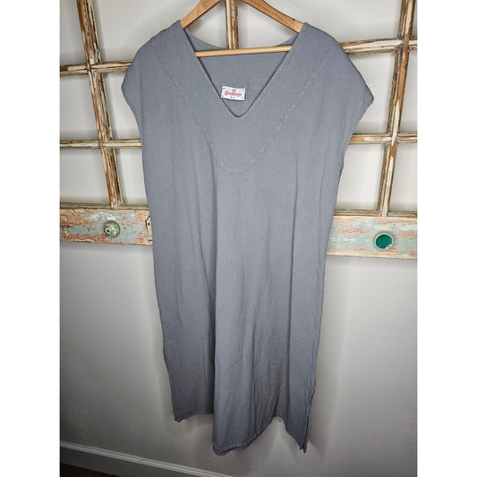 Cotton Ways Grey Sleeveless Dress ladies size 2 / Large/ Xlarge