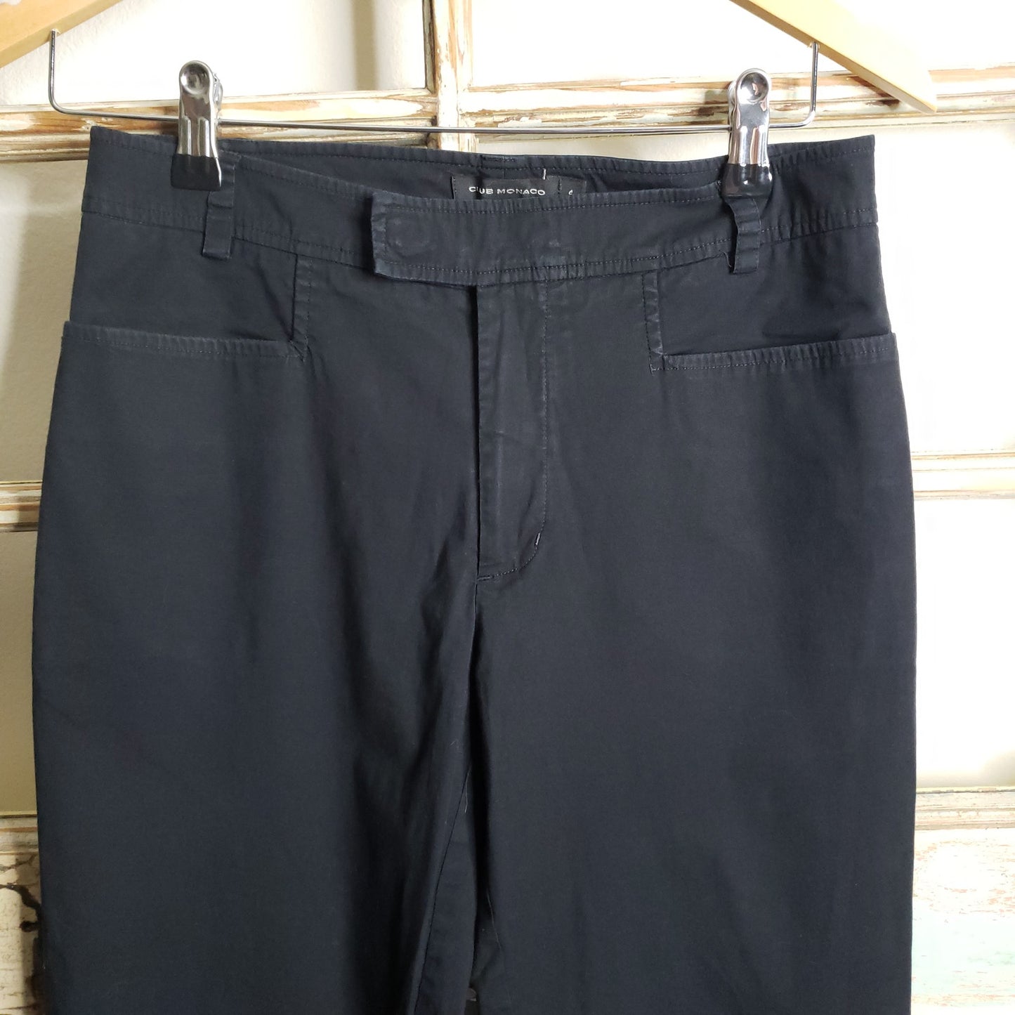 Club Monaco Cotton/Spandex black pants ladies size 4