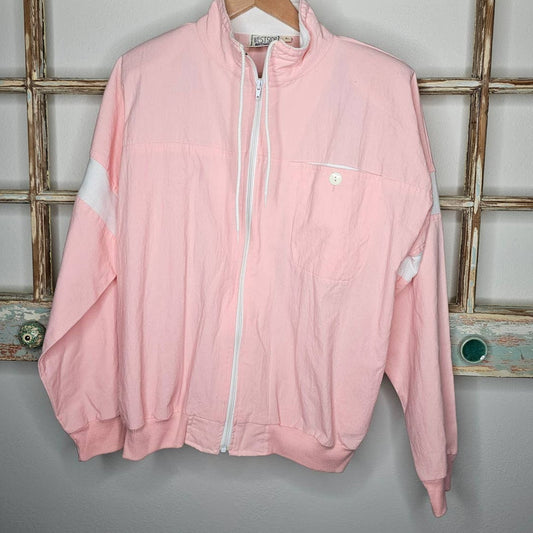 Vintage Westside Connection Zip up Pink Warm Up Jacket size Large