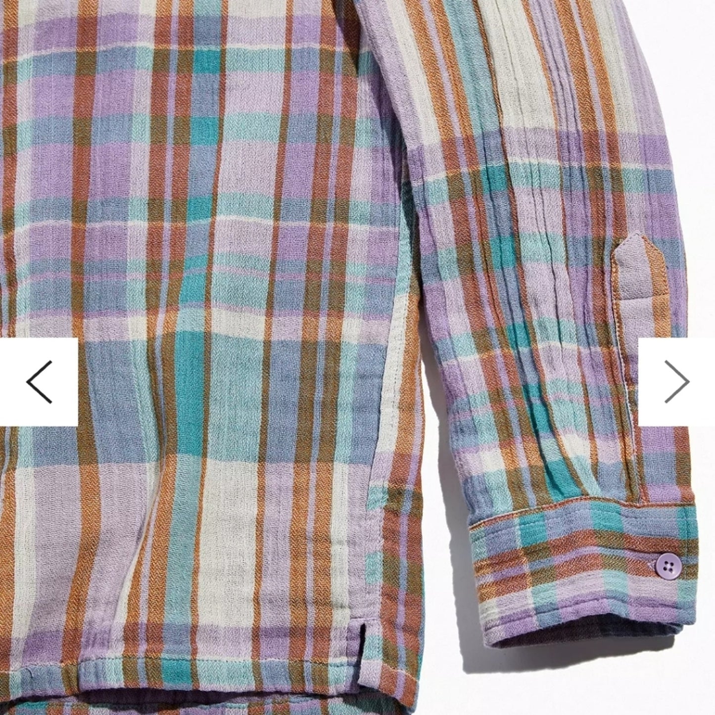 Urban Outfitters plaid button up Top oversized small