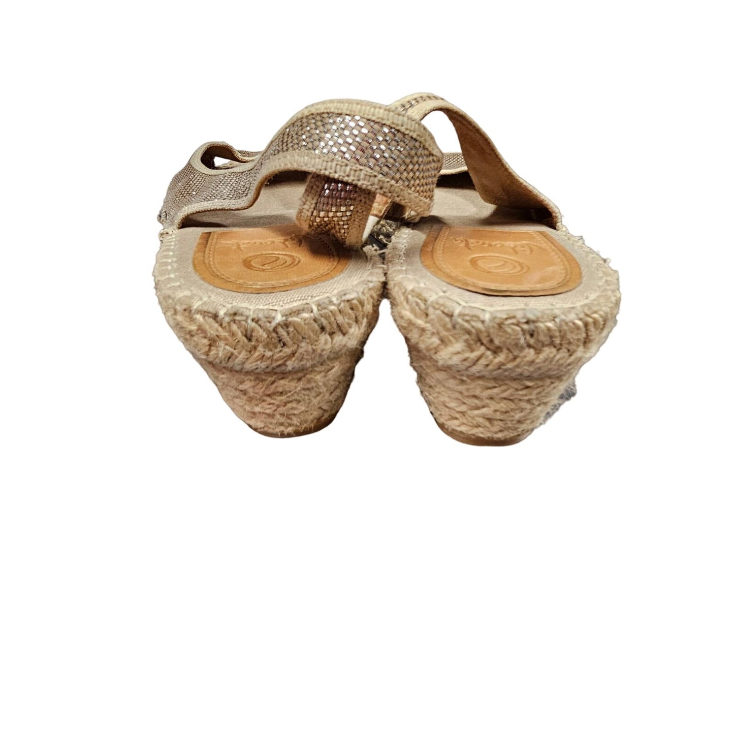 Vidorreta neutral Jessy Espadrilles with slight wedge ladies size 40