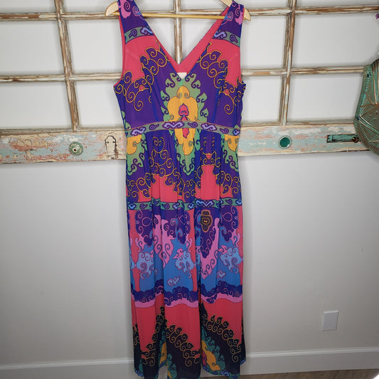 MODCLOTH MUSTER THE LENGTH MAXI DRESS LADIES SIZE LARGE