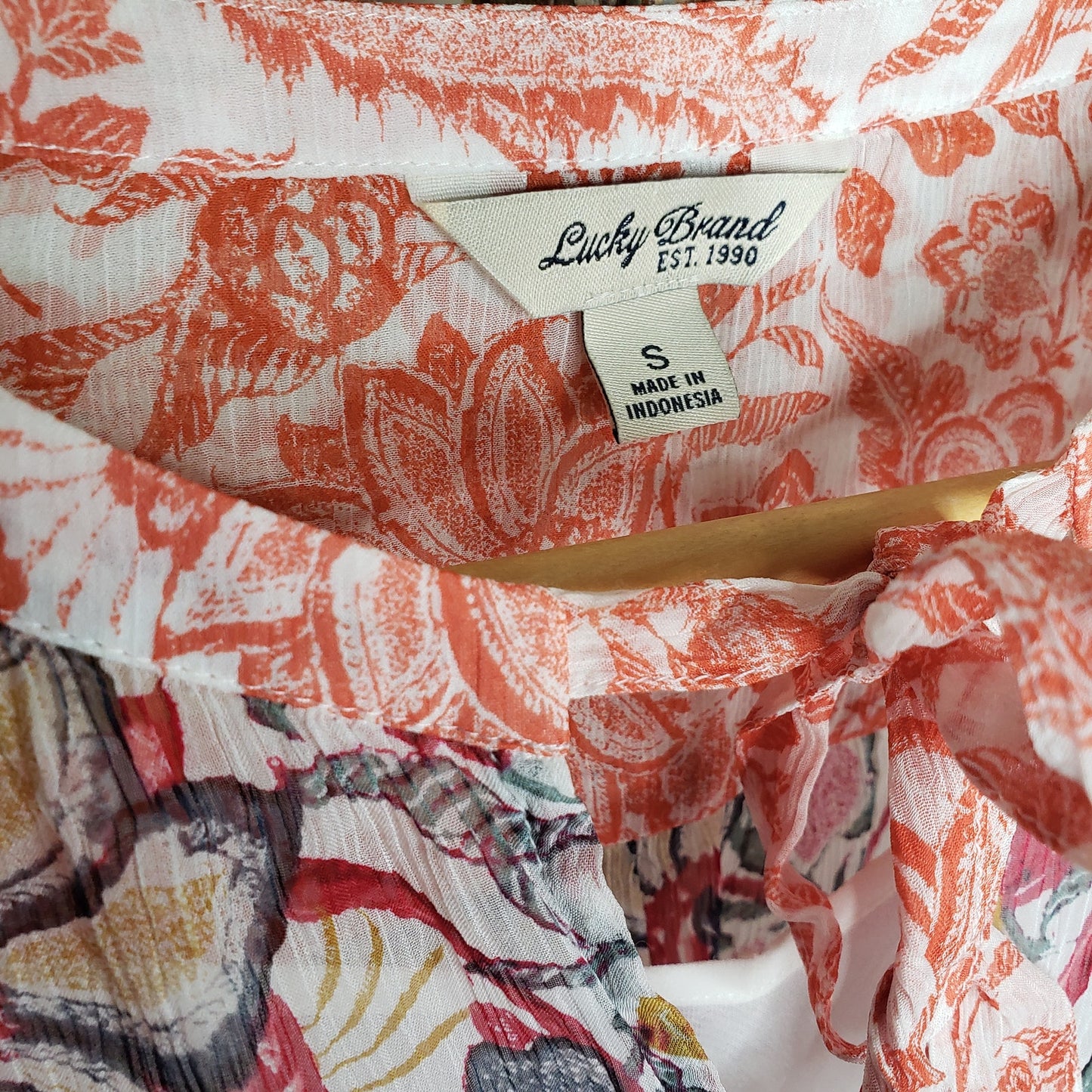 Lucky Brand Women lined floral Tunic ladies size Small