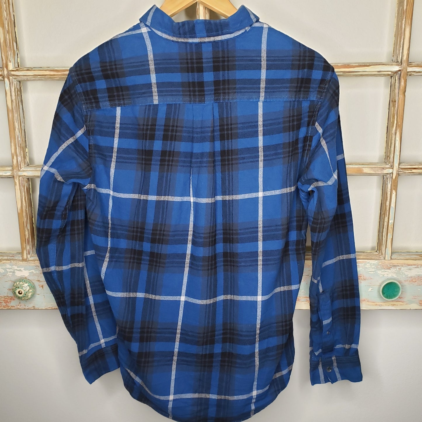 Eddie Bauer flannel men's Long Sleeve Plaid top size small