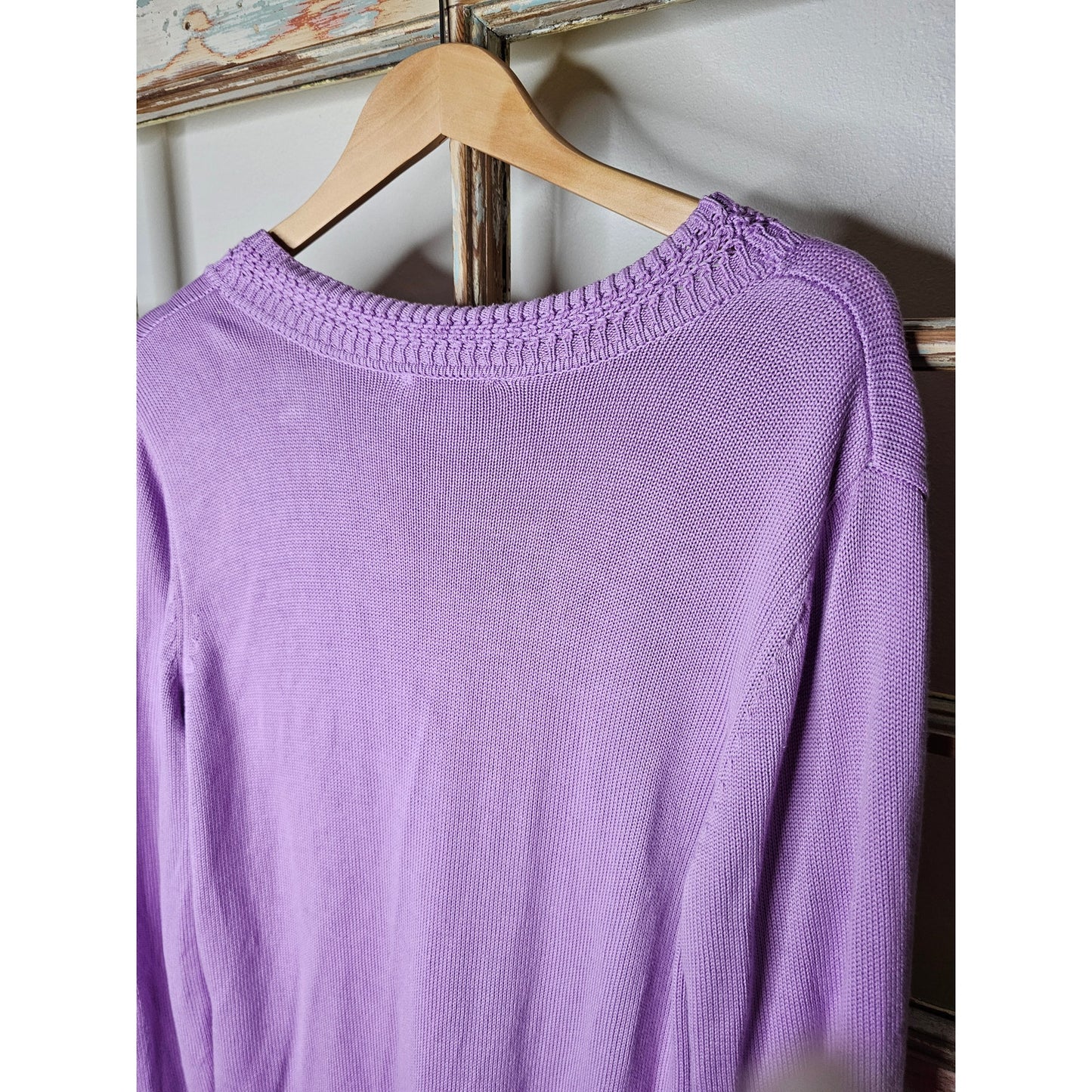 Cardigan by Isaac Mizrahi Purple Button Front Ladies size XL